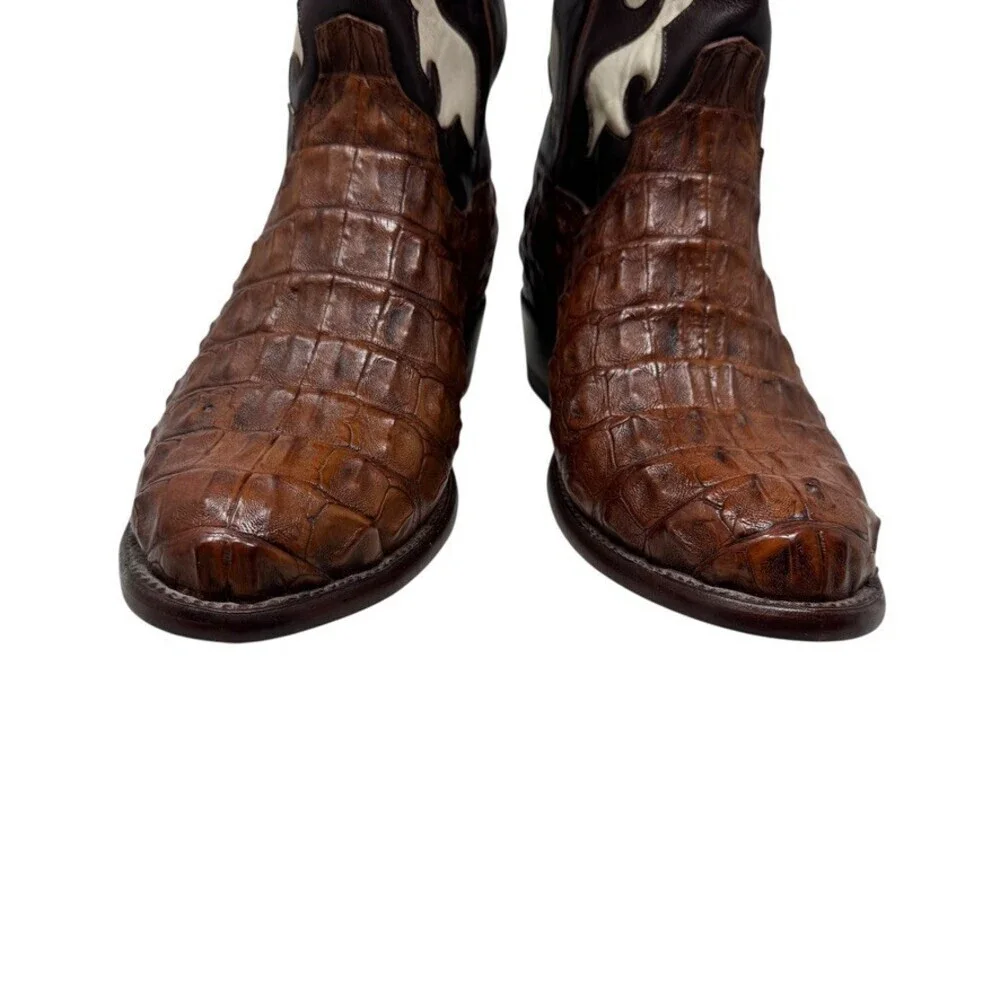 Tecovas Birthday Mens Cowboy Boots IX 9.5 EE Ltd  Hornback Alligator western NEW
